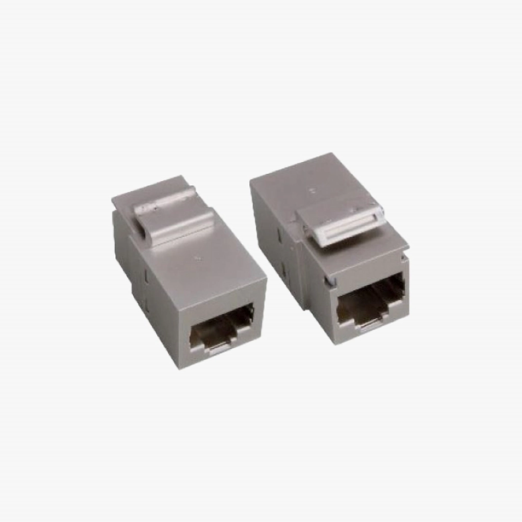 Coupler connettori 180° Femmina - Femmina RJ45 CAT 6 A STP