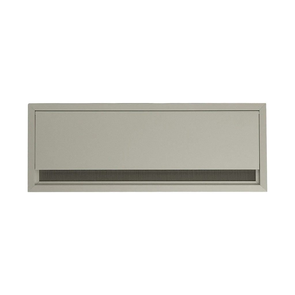Exit Edge – Passe-câbles rectangulaire en aluminium pour bureaux H 25 x L 120 x l 320 mmaluminium