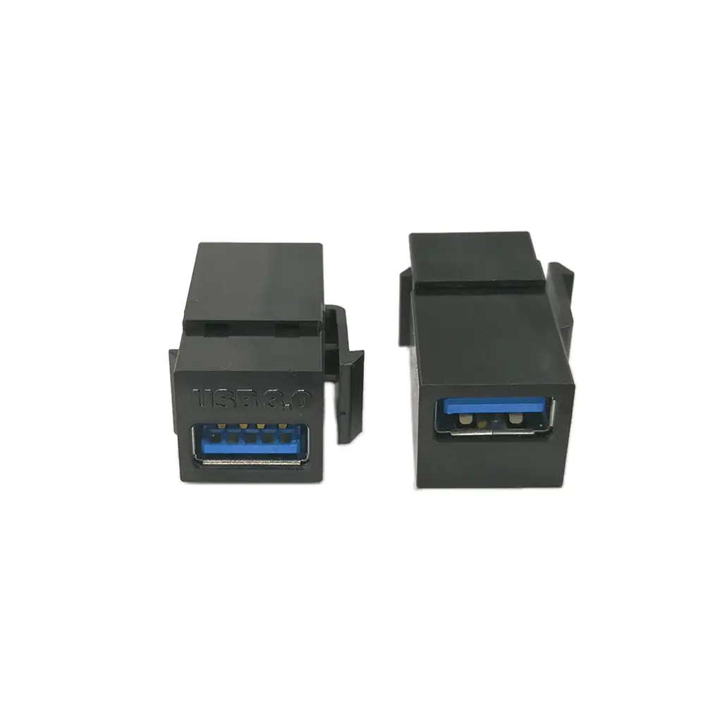 Connecteurs coupleurs 180° femelle-femelle USB type A