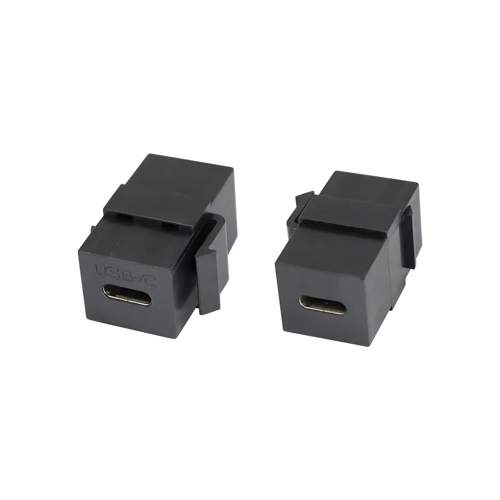 Connecteurs coupleurs 180° femelle-femelle USB type C