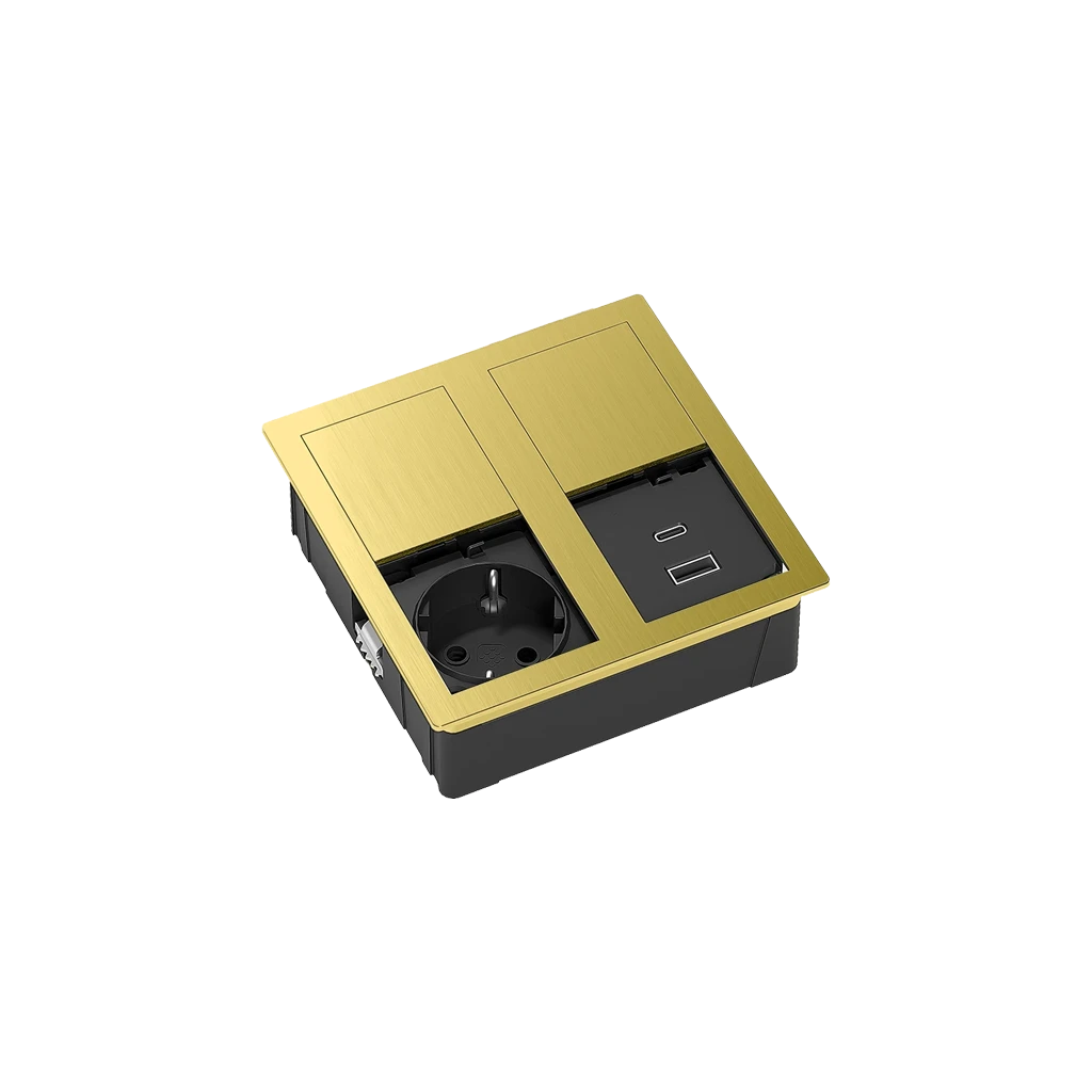 versahit-dual-1-presa-schuko-usb-tipo-a-usb-tipo-c-oro-aperto.webp