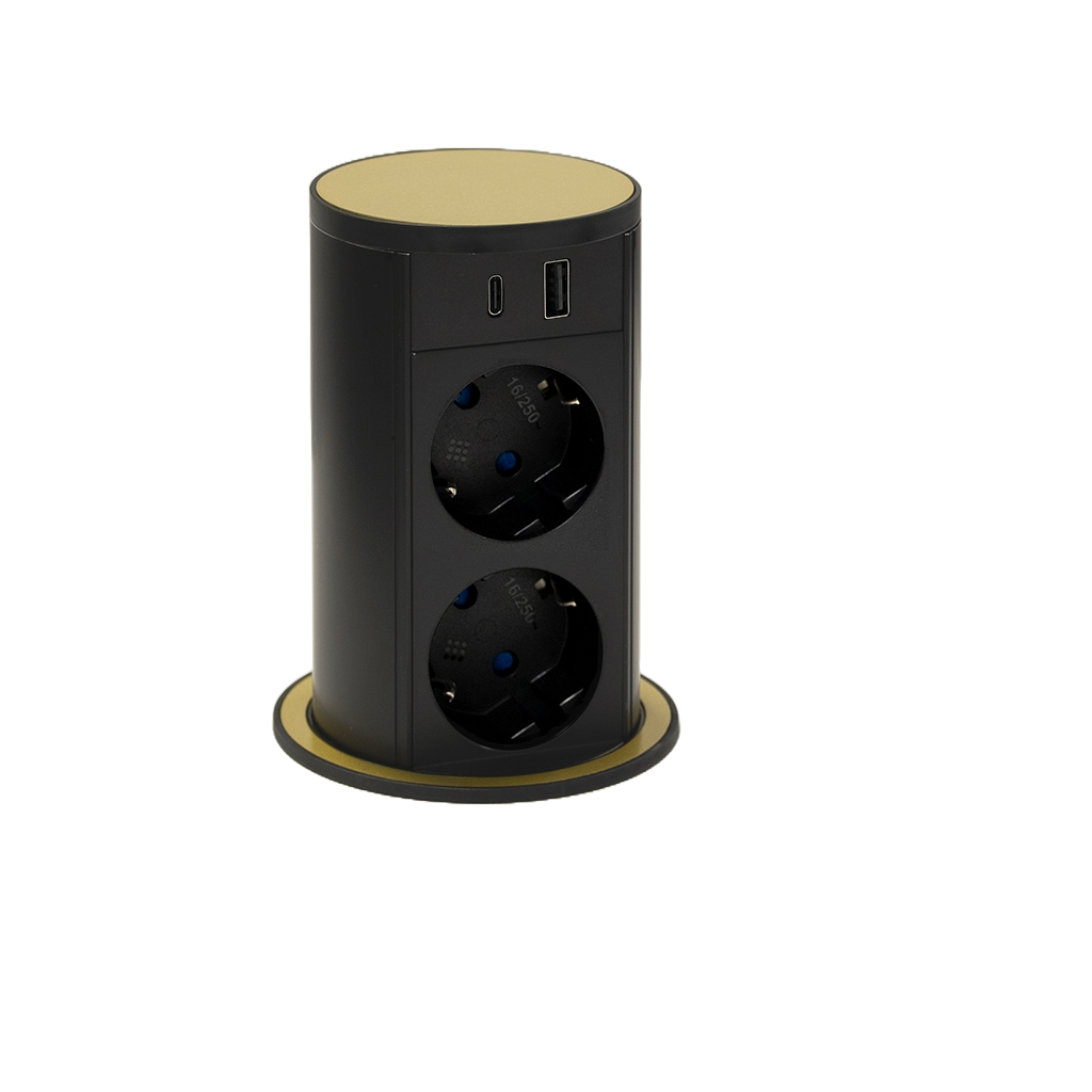 versalift-tondo-2-prese-schuko-usb-tipo-a-usb-tipo-c-corpo-nero-finitura-oro.png