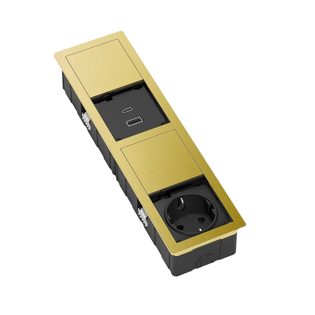 versahit-mono-combi-1-presa-schuko-usb-tipo-a-usb-tipo-c-oro-aperto.webp