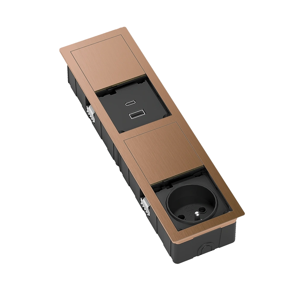 versahit-mono-combi-1-presa-francia-usb-tipo-a-usb-tipo-c-rame-aperto.webp