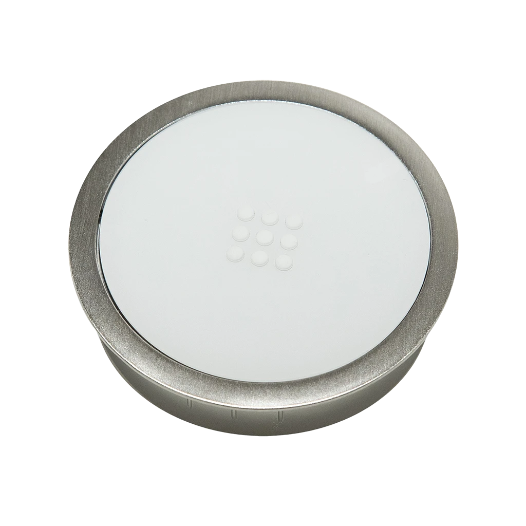 VersaCharger | Caricatore wireless Qi da incasso 15W con cavo 2m e spina EU, Disco Bianco