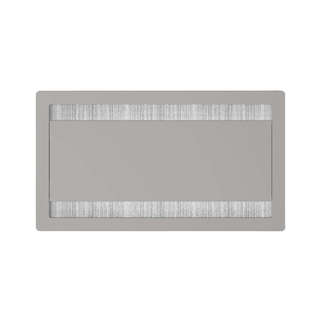Exit Dual 2.0 | Passacavi per scrivanie rettangolare con apertura basculante H 20 L 263 l 148 mmAlluminio verniciato