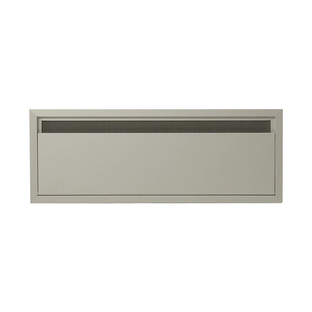 Exit Edge | Passacavi per scrivanie rettangolare in alluminio H 25 L 120 l 320 mm