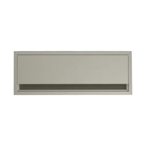 Rechteckiges Aluminium-Tischkabelmanagement-System - H 25 mm, L 120 mm, B 320 mm