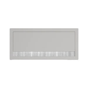 Rechteckiger Schreibtisch:Kabelmanagementsystem mit Kippöffnung - H 20 mm, L 263 mm, B 148 mm