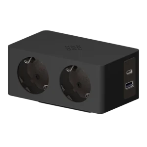 Multiprise avec 2 prises Schuko, 1 port USB de type A, 1 port USB de type C