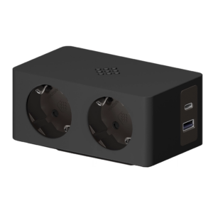 Multiprise avec 2 prises Schuko, 1 USB type A, 1 USB type C et chargeur sans fil
